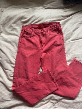MOTHER Pink Skinny Jeans